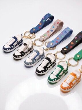 Sneaker LV Silicone Bag Charm - Multiple Colors